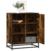 vidaXL Credenza Rovere Fumo 62x35x76 cm in Legno Multistrato
