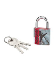 Lucchetto Line Sport Karate, acciaio, interno, arco in acciaio, 30 mm, 3 chiavi – THIRARD