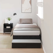 Struttura letto con contenitore con cassetto Rovere Nero 90 cm 3335606