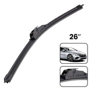 Spazzola tergicristallo per auto multifunzione 26" aerodinamica Nero Avizar
