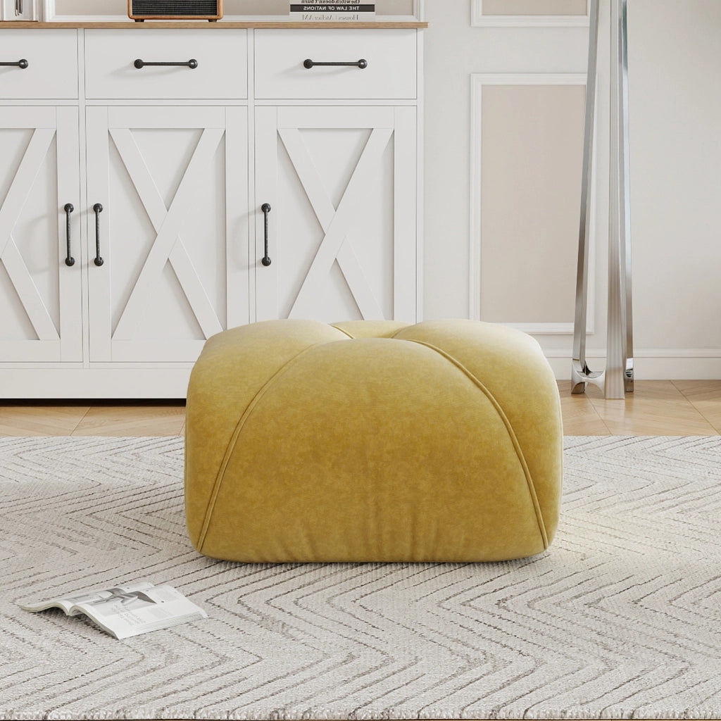 DIVANO modulare in Chenille Giallo