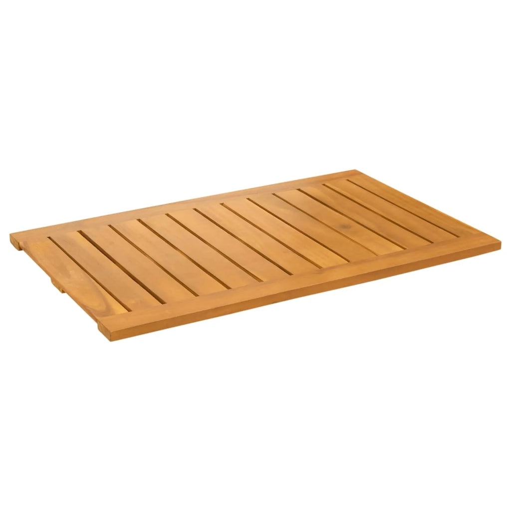 Tappeto da bagno Tinta unita Marrone 80 x 50 cm legno 42025268