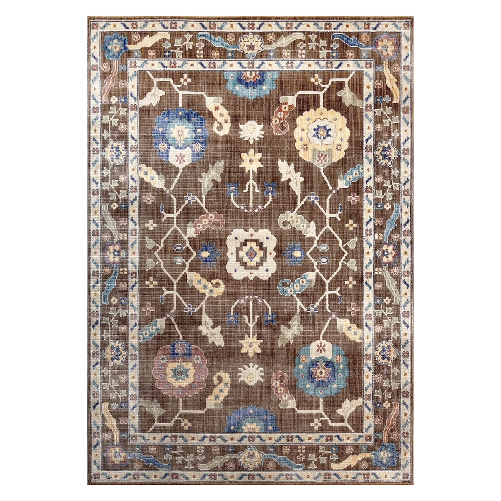 Latadami, Tappeto Punti 640.000 m2 Altezza Pelo 6 mm 100% Polipropilene, 230x160 cm Marrone