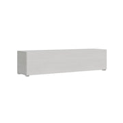 Mobile TV con Anta a Ribalta e Passacavi 173,6x40x39,6 cm con piedini Bianco Frassino