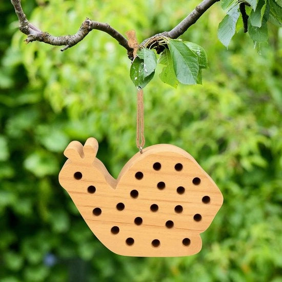 Hotel per insetti / Design hotel per insetti con materiale naturale - Per api, farfalle e farfalloni - Da appendere, 20 x 13 x 8,5 cm