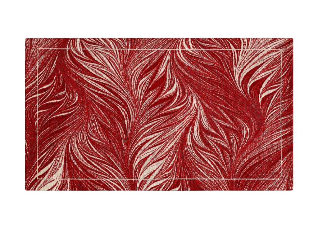 Tappeto Arredo Salotto Antiscivolo Scendiletto Camera Dis. Dallas By Suardi - 140x200 - Rosso