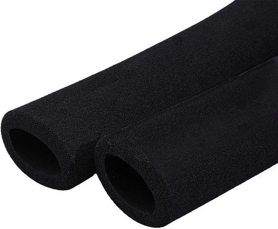 Manubrio Antiscivolo con Supporto in Schiuma - 1 Paio - Nero - 130 mm Lunghezza - Manubrio con Supporto