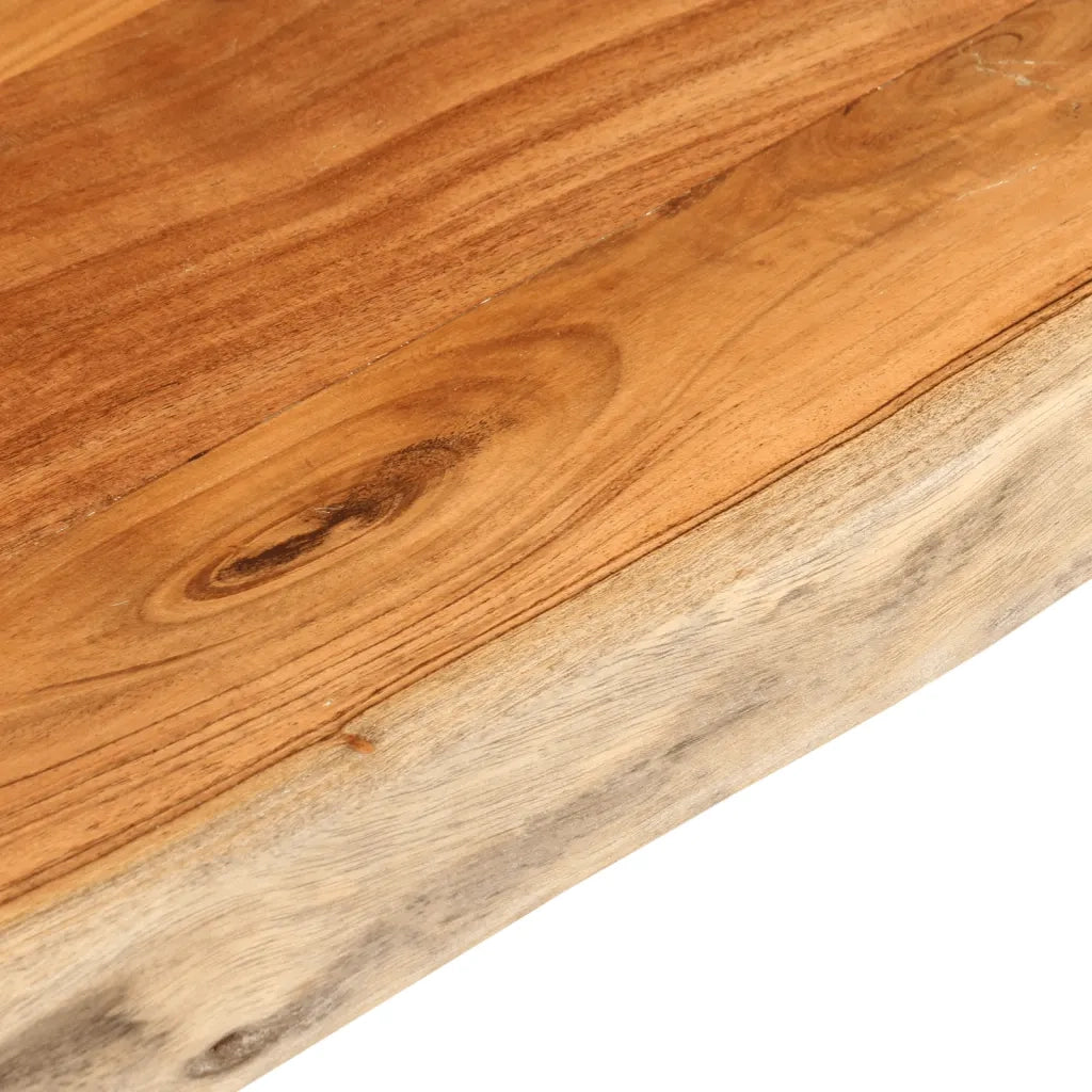 vidaXL Piano Tavolo 90x80x2,5 cm Rettangolare Legno Acacia Bordi Vivi