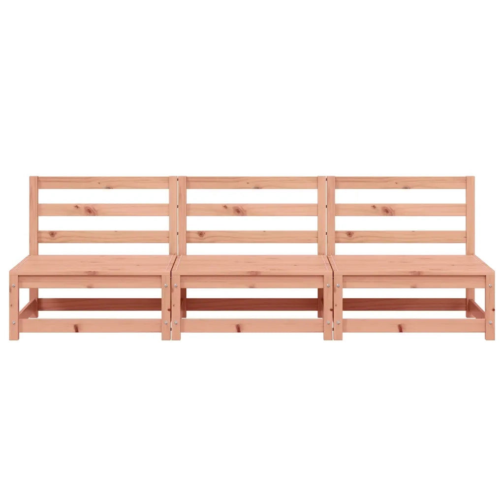 Divani Giardino Senza Braccioli 3pz 70x70x67cm Massello Douglas 837933