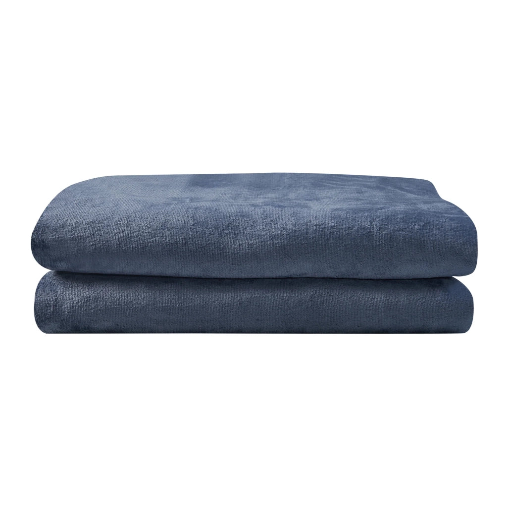 Coperta elettrica riscaldata 120 watt camera da letto 180 x 130 cm azzurro 03_0009328
