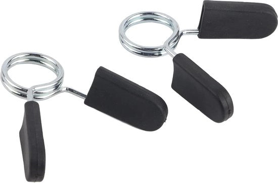 Veersluitingen 25 mm con cinturino lungo per veerklemmen per allenamento yoga 2 pezzi con clip di cerniera standard per sollevamento pesi per appassionati di fitness.