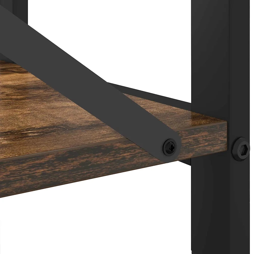 vidaXL Libreria Rovere fumo 60 x 30 x 83 cm Legno multistrato