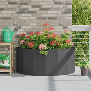 Fioriera-Vaso da Esterno-Contenitore per Piante Nero 120 x 60 x 50 cm Acciaio