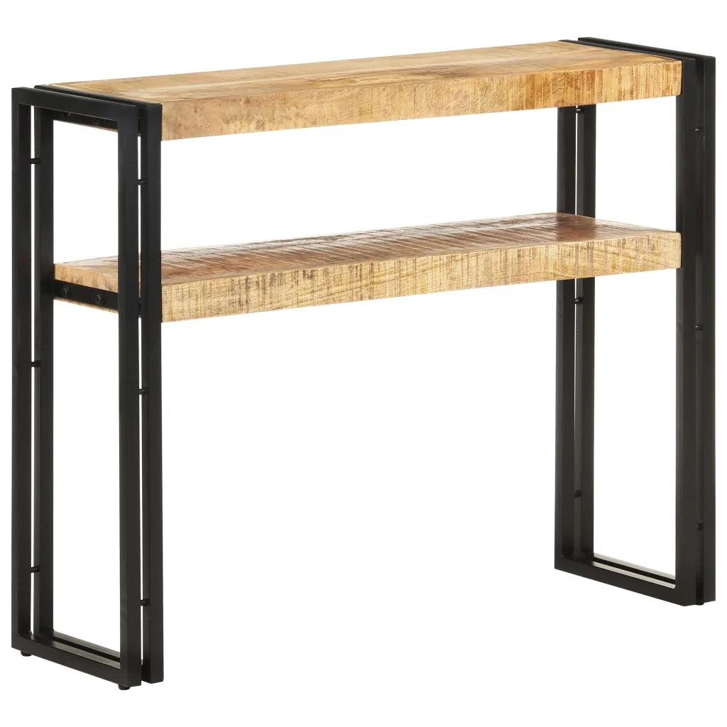 Tavolo Consolle | Tavolo d'Ingresso 90x30x75 cm in Legno di Mango Grezzo