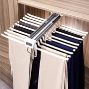 Organizzatore di Abbigliamento Uittrekbaar - 22 Stanghe in Acciaio Inossidabile - 58x45 cm - Beige
