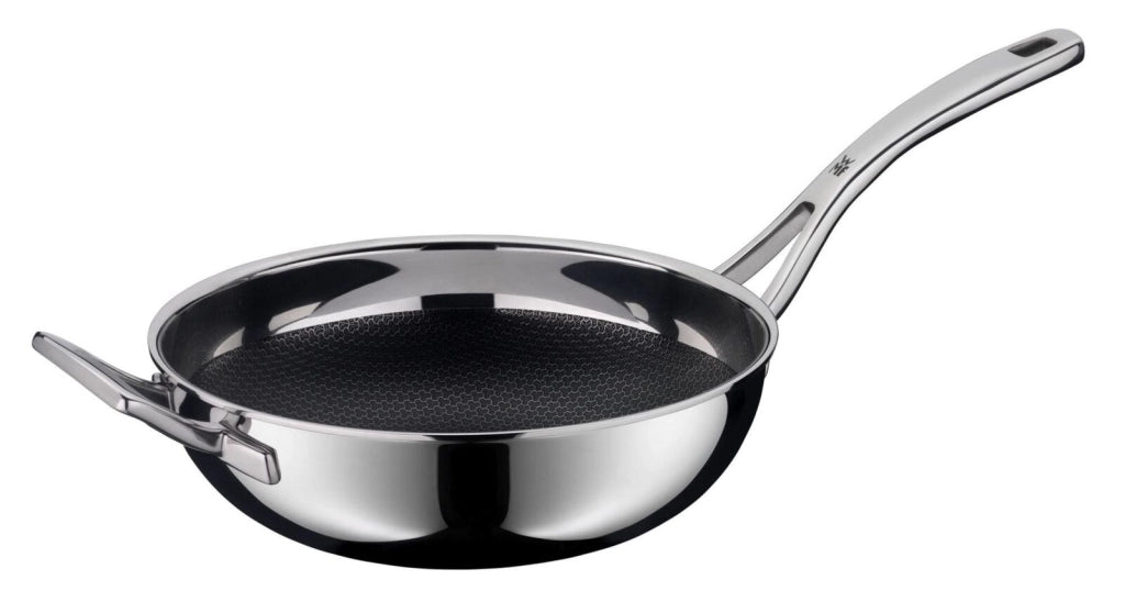 WMF 17.5653.6411 Profi Resist Wok Diametro 28 cm Rivestimento PermaDur Acciaio inox colore Acciaio inox