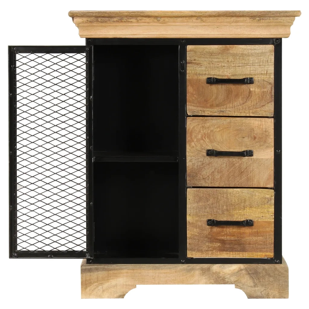 Credenza 60x30x75 cm in Legno Massello di Mango cod mxl 18896
