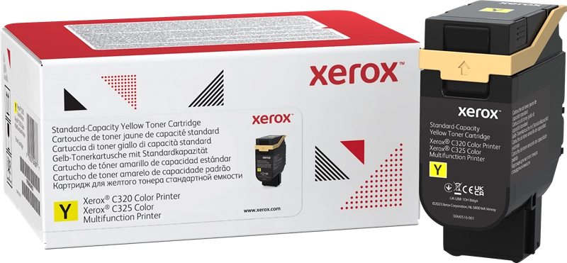 Xerox Cartuccia toner Giallo a Capacità standard da 1800 Pagine per Stampante a colori ® C320/multifunzione a colori ® C325 (006R04822)