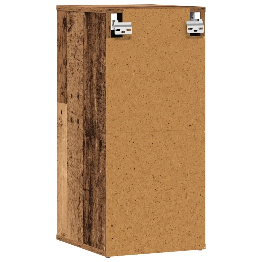 vidaXL Scarpiera Legno Antico 32x35x70 cm in Legno Multistrato
