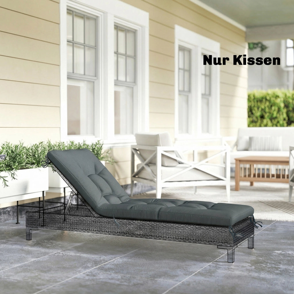 Cuscino per Pallet ¨C zephmum ¨C Grigio Scuro 198x65x13