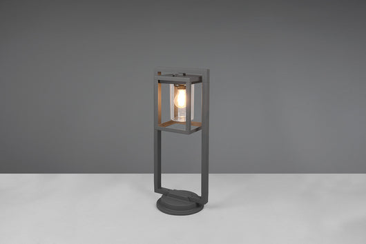 Lampada Palo da Esterno Attacco E27 in Alluminio Pressofuso Antracite