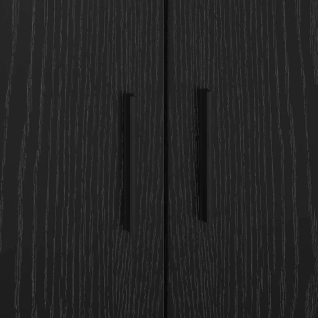 Struttura del letto con cassetto Rovere Nero 90 x 190 cm 3335206