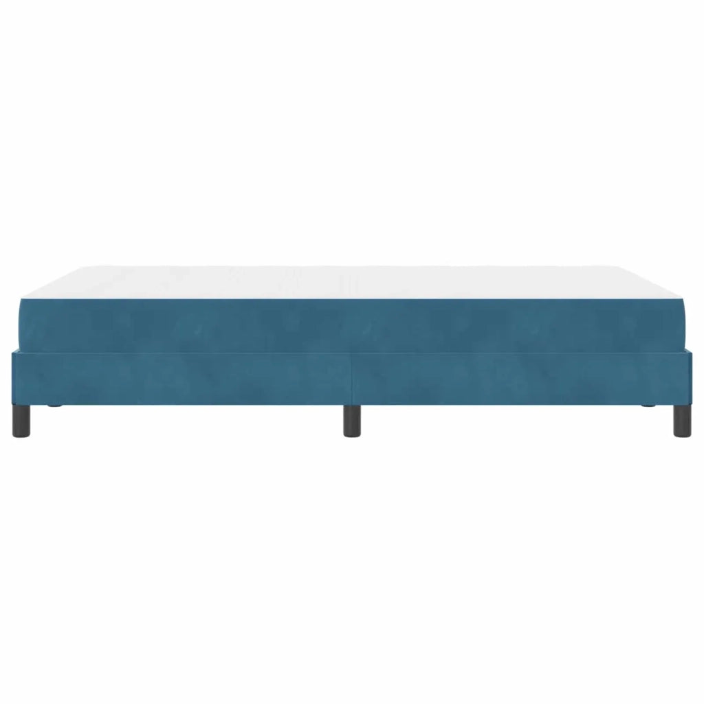 Letto a molle con materasso Blu Scuro 120 x 190 cm Tessuto 3398681