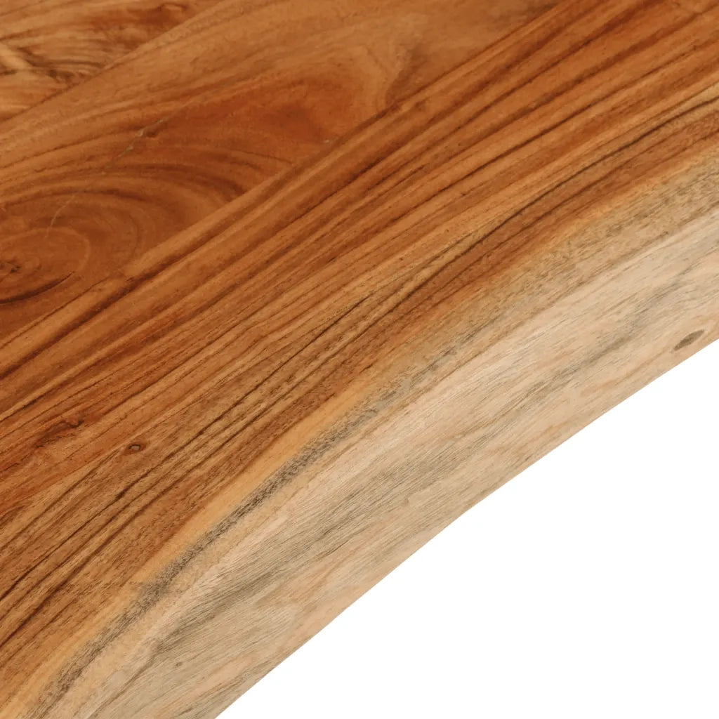 Piano Tavolo | Superficie Tavolo | Piano Scrivania 120x40x3,8 cm Rettangolare Legno Acacia Bordi Vivi