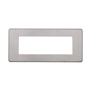 Placca Slim Sottile 6P Serie Moon Colore Silver Compatibile Con Bticino Axolute Air
