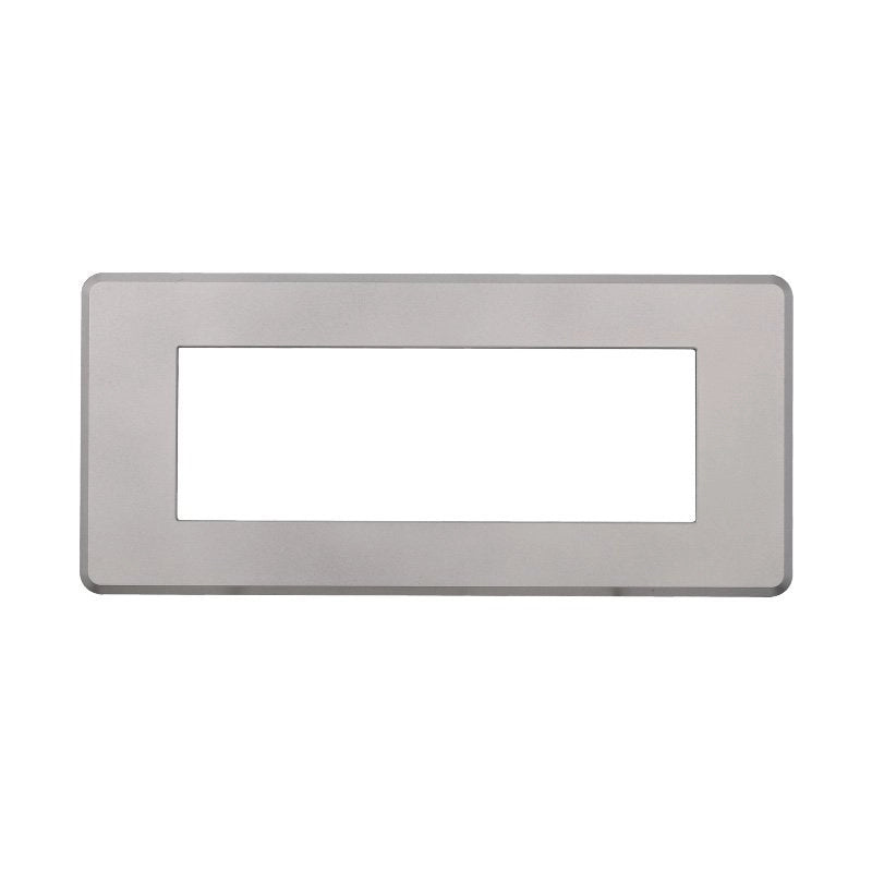 Placca Slim Sottile 6P Serie Moon Colore Silver Compatibile Con Bticino Axolute Air