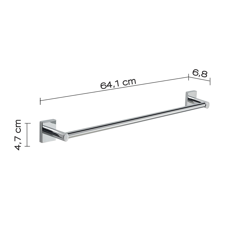 Set 2 portasalviette di GEDY linea Fuji cromato