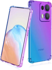 Hoesje in silicone trasparente ultra sottile per Oppo Reno13 Pro 5G, resistente allo shock e ai graffi con effetto colori