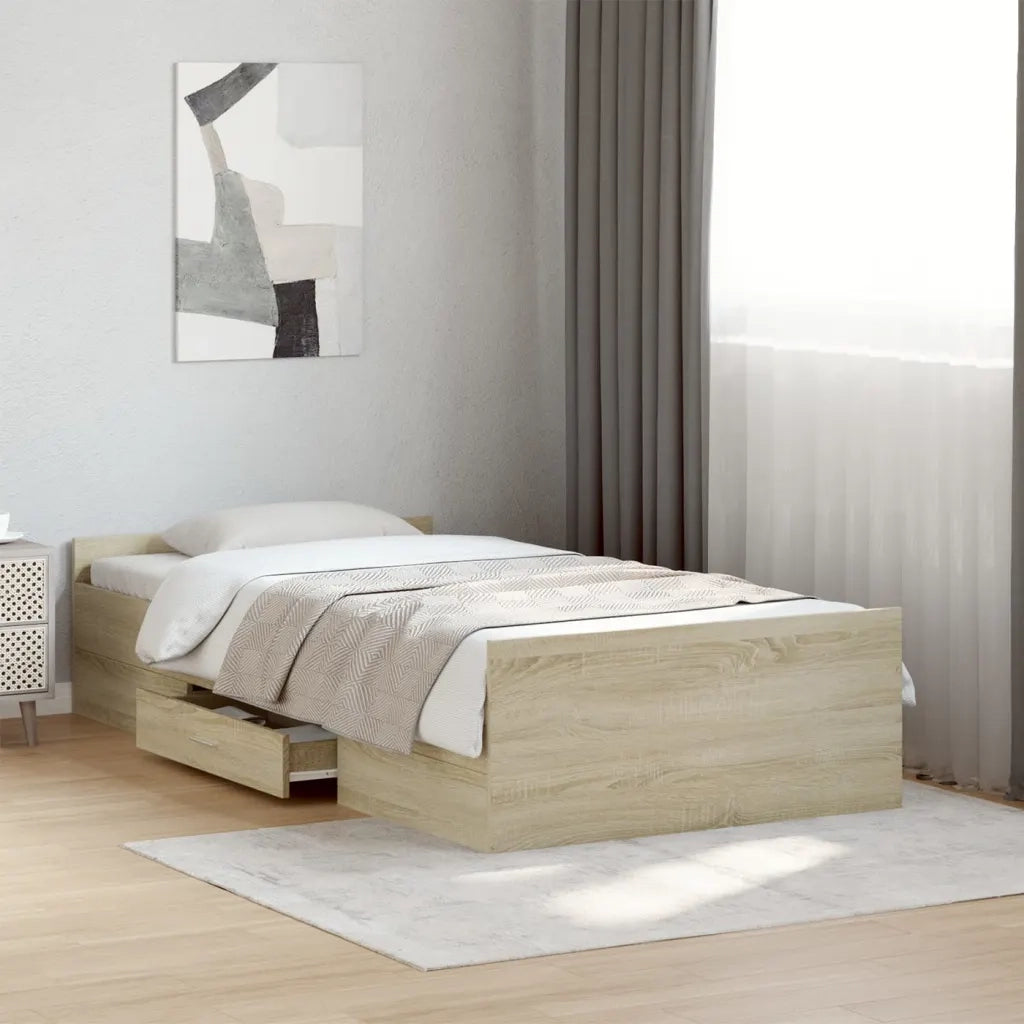 Giroletto Cassetti Rovere Sonoma 100x200 cm Legno Multistratocod mxl 91758