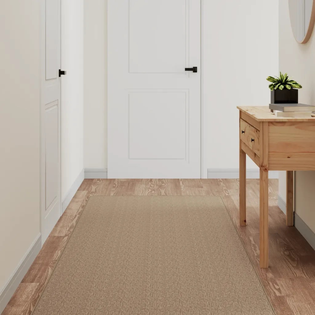 Tappeto del soggiorno | Tappeto Corsia Aspetto Sisal Sabbia 80x150 cm