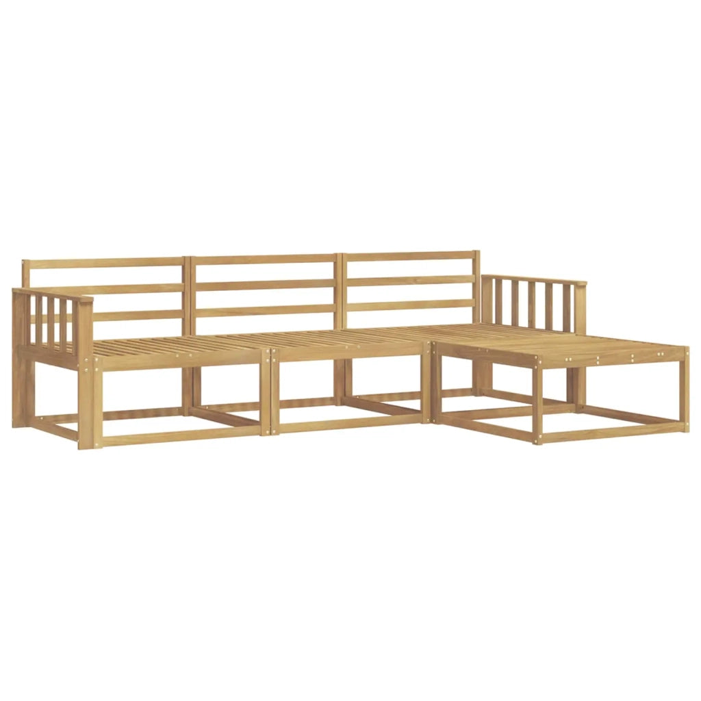 Set di divani da esterno 4 pcs Bianco 249,5 x 162,5 x 73 cm 3386263
