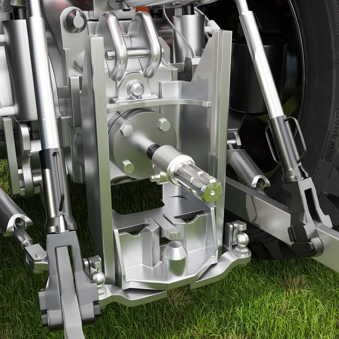 Boccola albero cardanico 175 mm Attacco albero scanalato 1 3/8" 21 denti Albero uscita 1 3/4" 6D