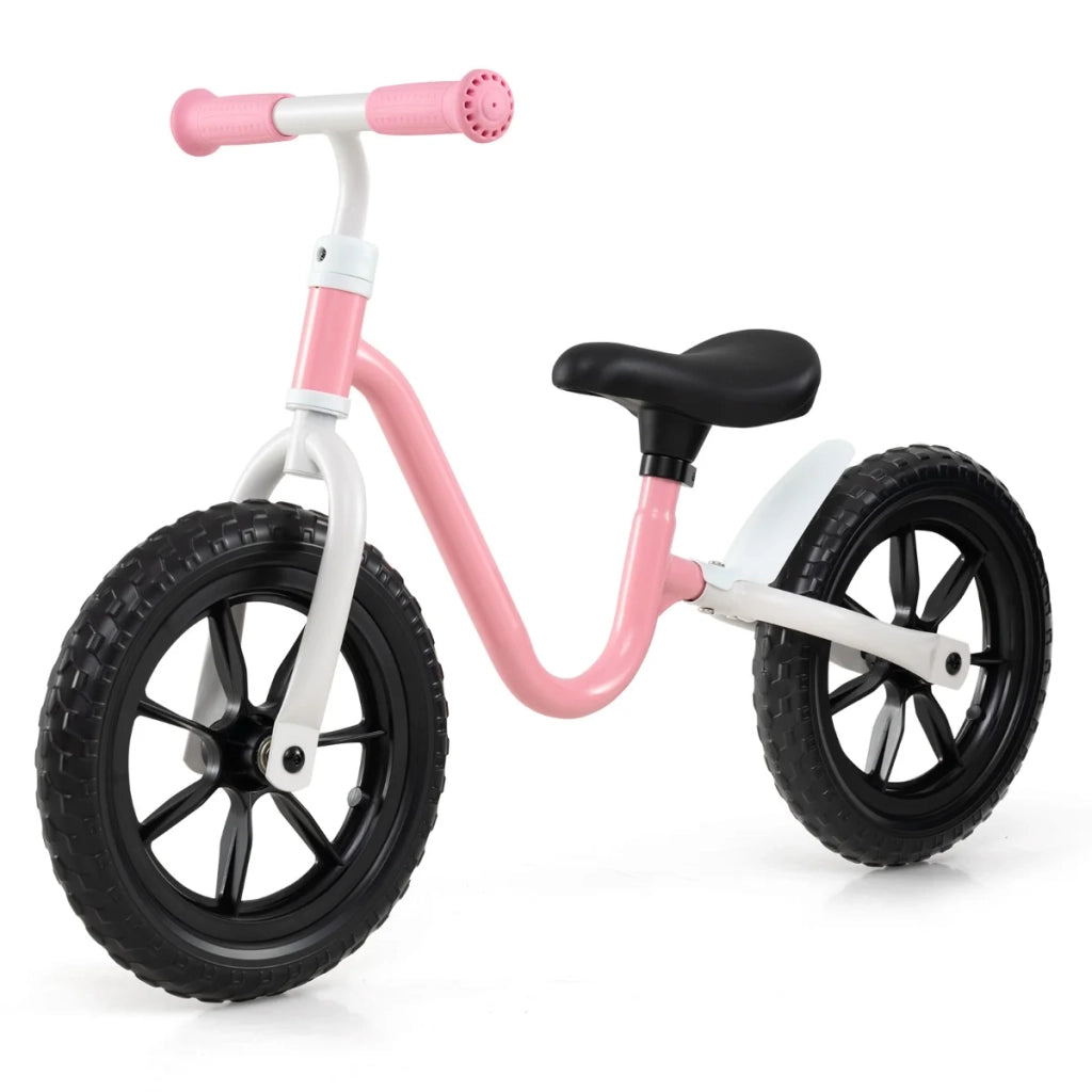 Bicicletta senza pedali 89 x 28 x 52/55 cm regolabile leggera sicura design moderno in acciaio al carbonio rosa 20_0014728