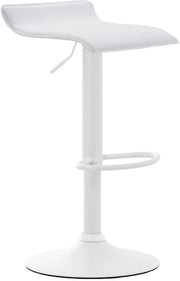 Sgabello Dyn V2 in similpelle bianco,bianco