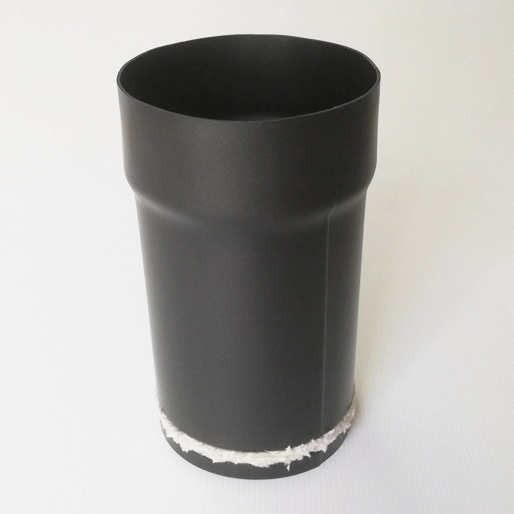 Tubo nero telescopico da 150mm per stufa a legna
