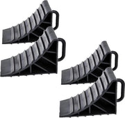 4 pezzi di supporto di plastica con manico, supporto ruota per auto, rimorchio, camper, caravan