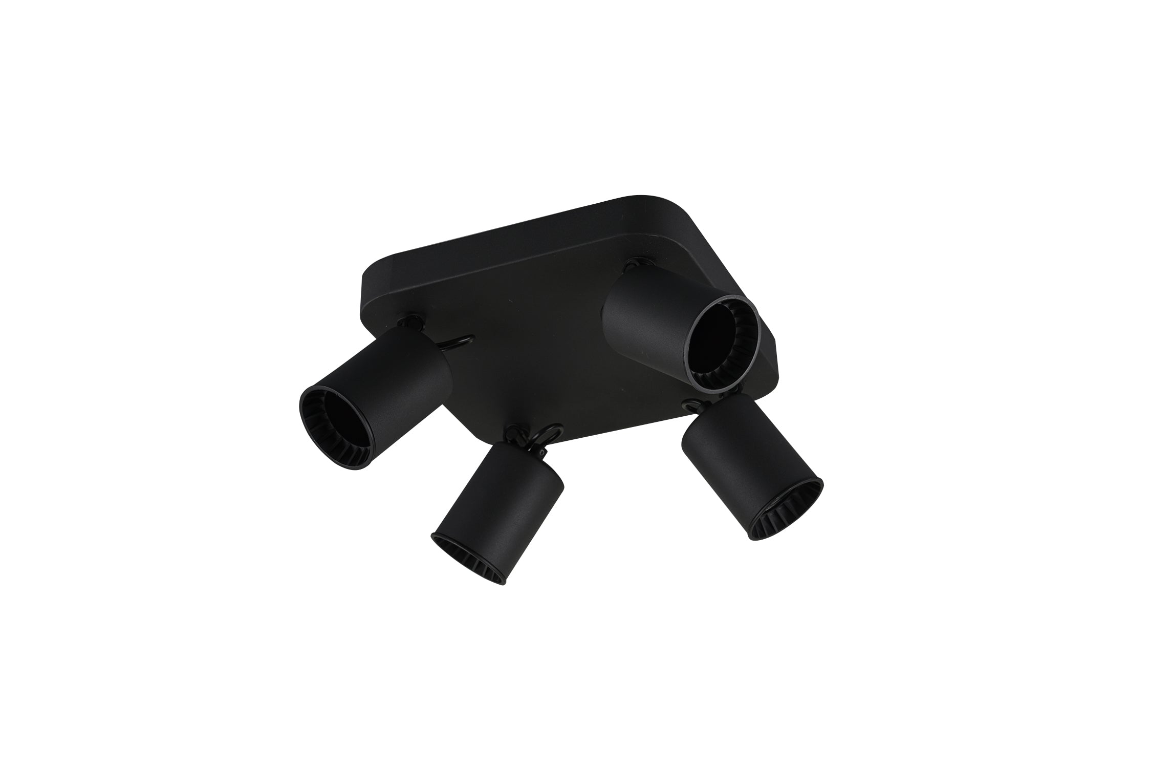 Faretto da Interno  GU10 in Metallo Nero Opaco