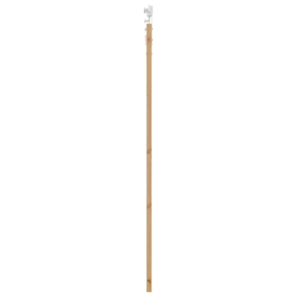 Porta Scorrevole con Set di Accessori 93x202 cm Legno Massello di Pino