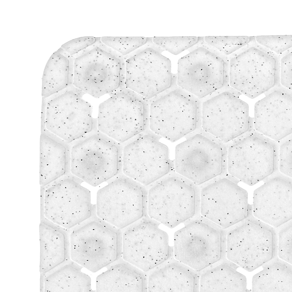 Tappeto bagno antiscivolo bianco 75x43 cm Maia