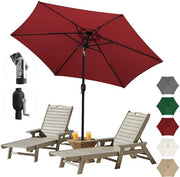 Parasole per balcone 2,7 m – Struttura metallica, protezione UV, rosso