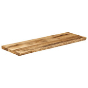 Piano Tavolo Bordi Vivi 120x40x3,8 cm Legno di Mango Grezzo 370686
