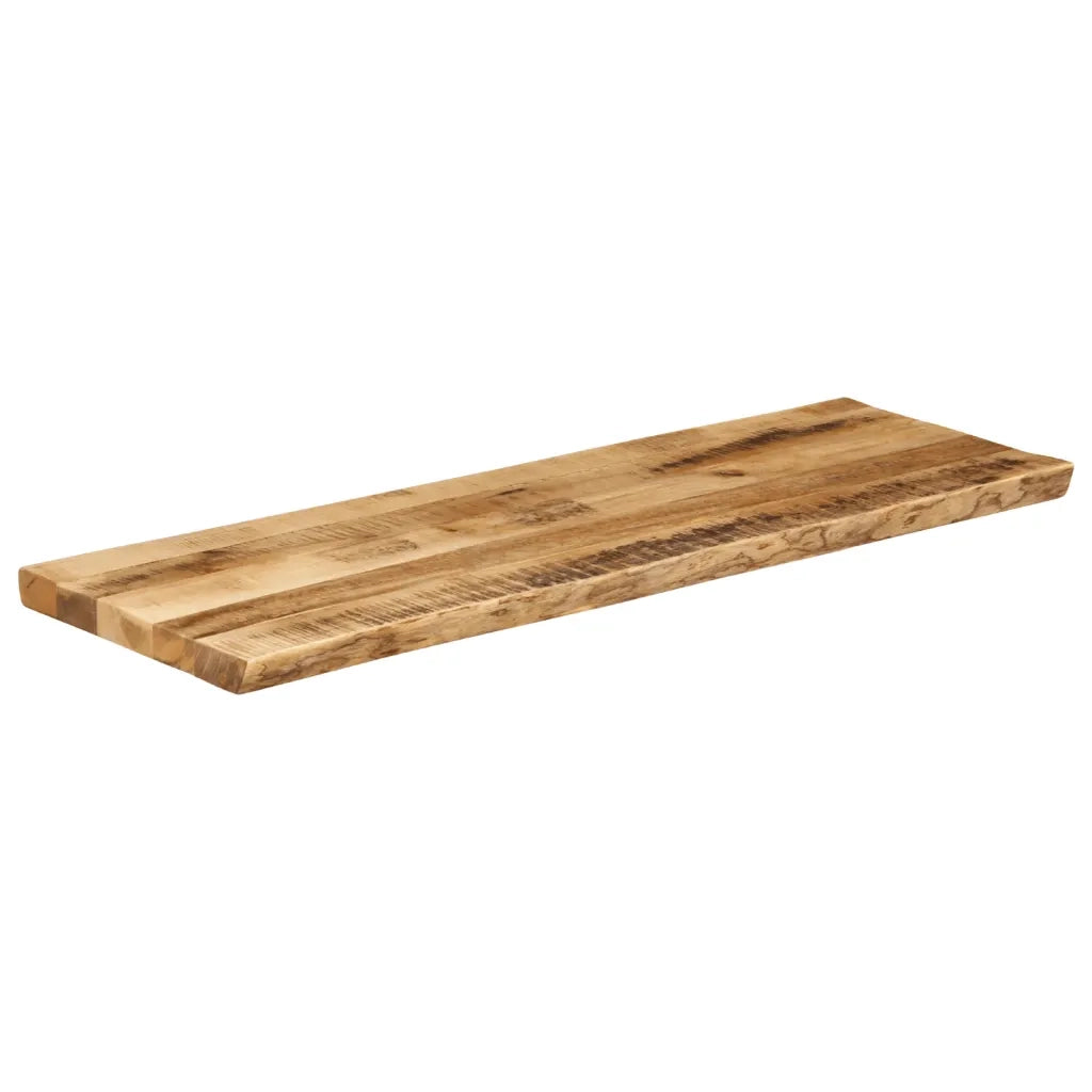Piano Tavolo Bordi Vivi 120x40x3,8 cm Legno di Mango Grezzo 370686