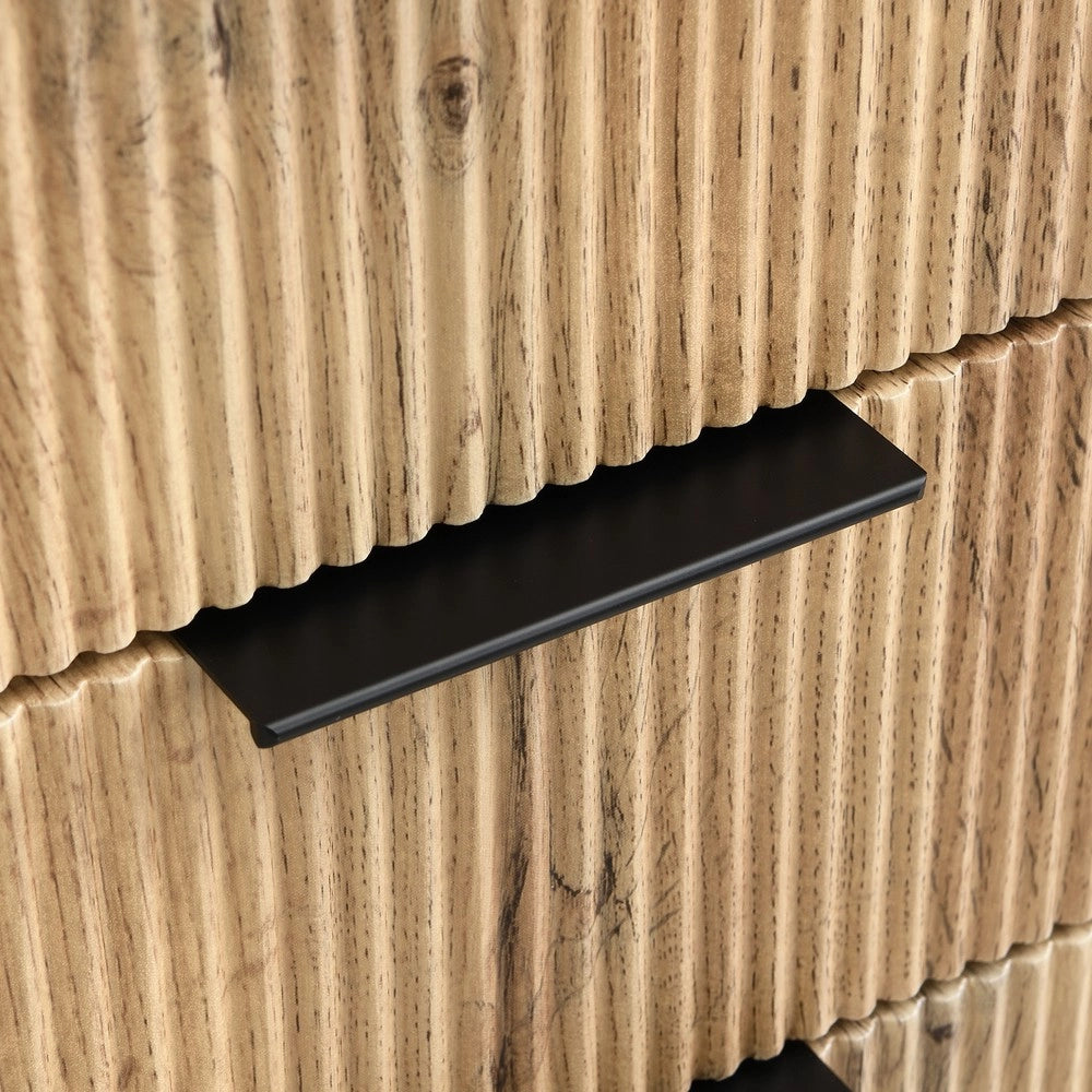 Cassettiera Moderna ¨C MINIMAL ¨C Bianco/Grigio, Legno, 120x39,5x80 cm