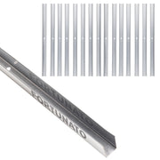 Guida u standard 2 m profilo preforato sp 0,6 mm fissaggio cartongesso 16 pezzi *** misure 40 x 50 x 40 mm, confezione 1