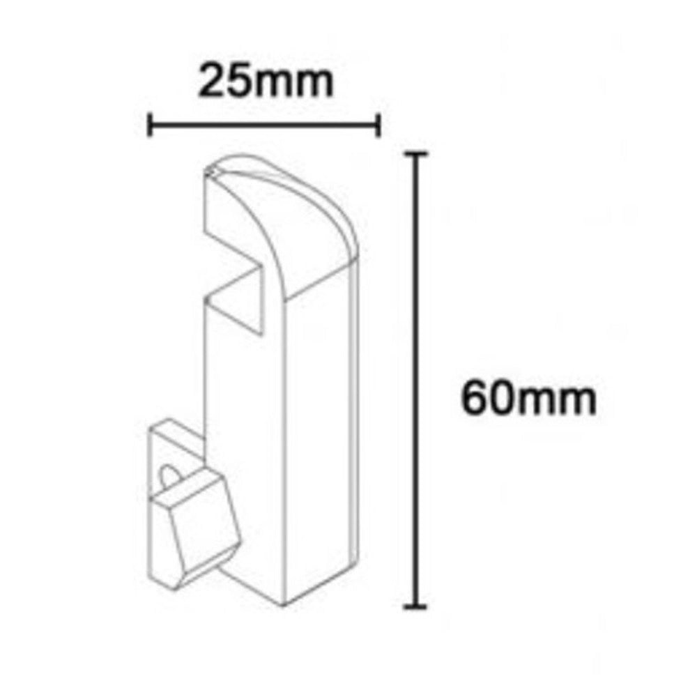 Trade Shop - Connettore Per Profilo Angolare Per Strisce Led Nero A Luce Indiretta In Alluminio Al-34-7 -
