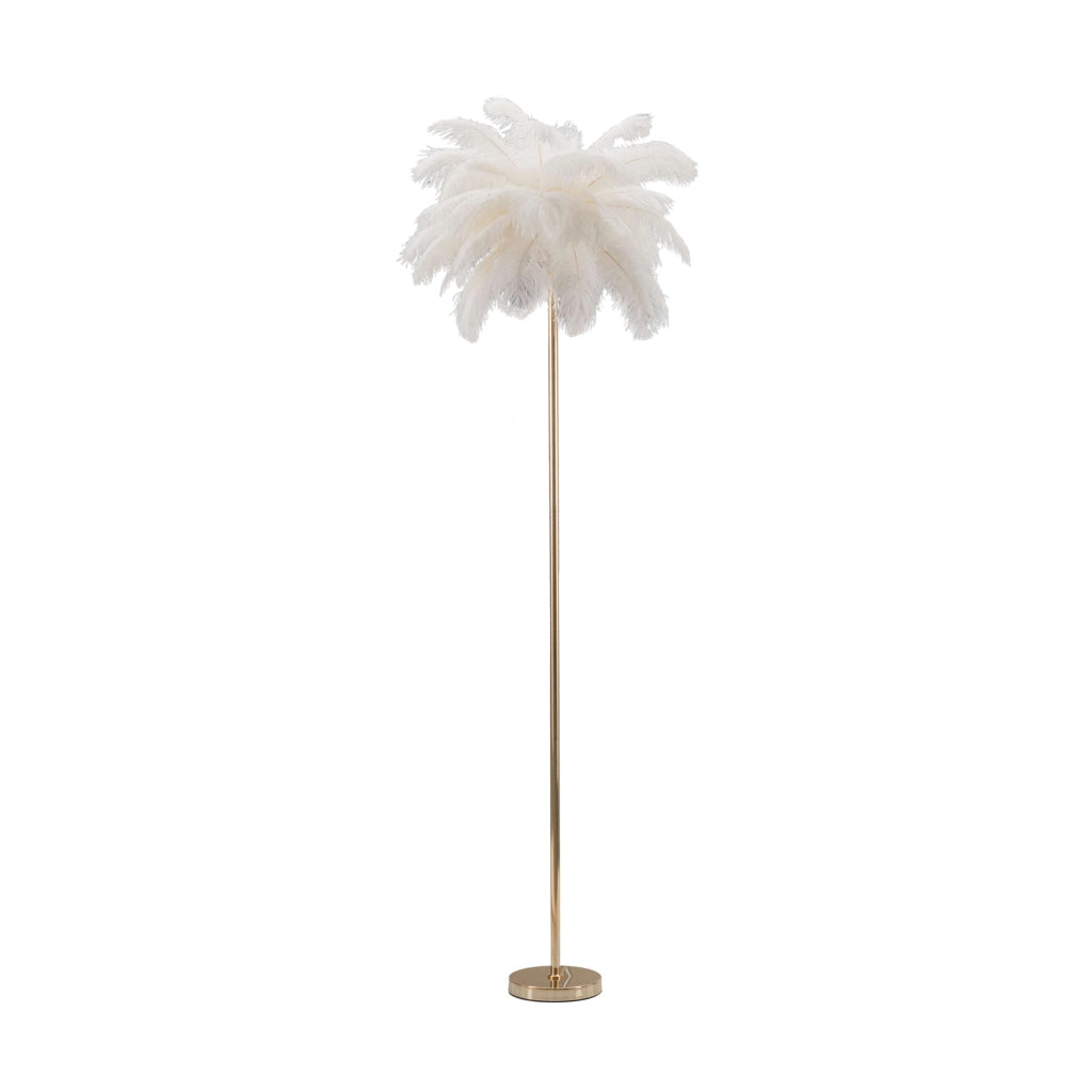 Bakamo, Lampada da Terra Necessarie 3 Lampadine, Bianco